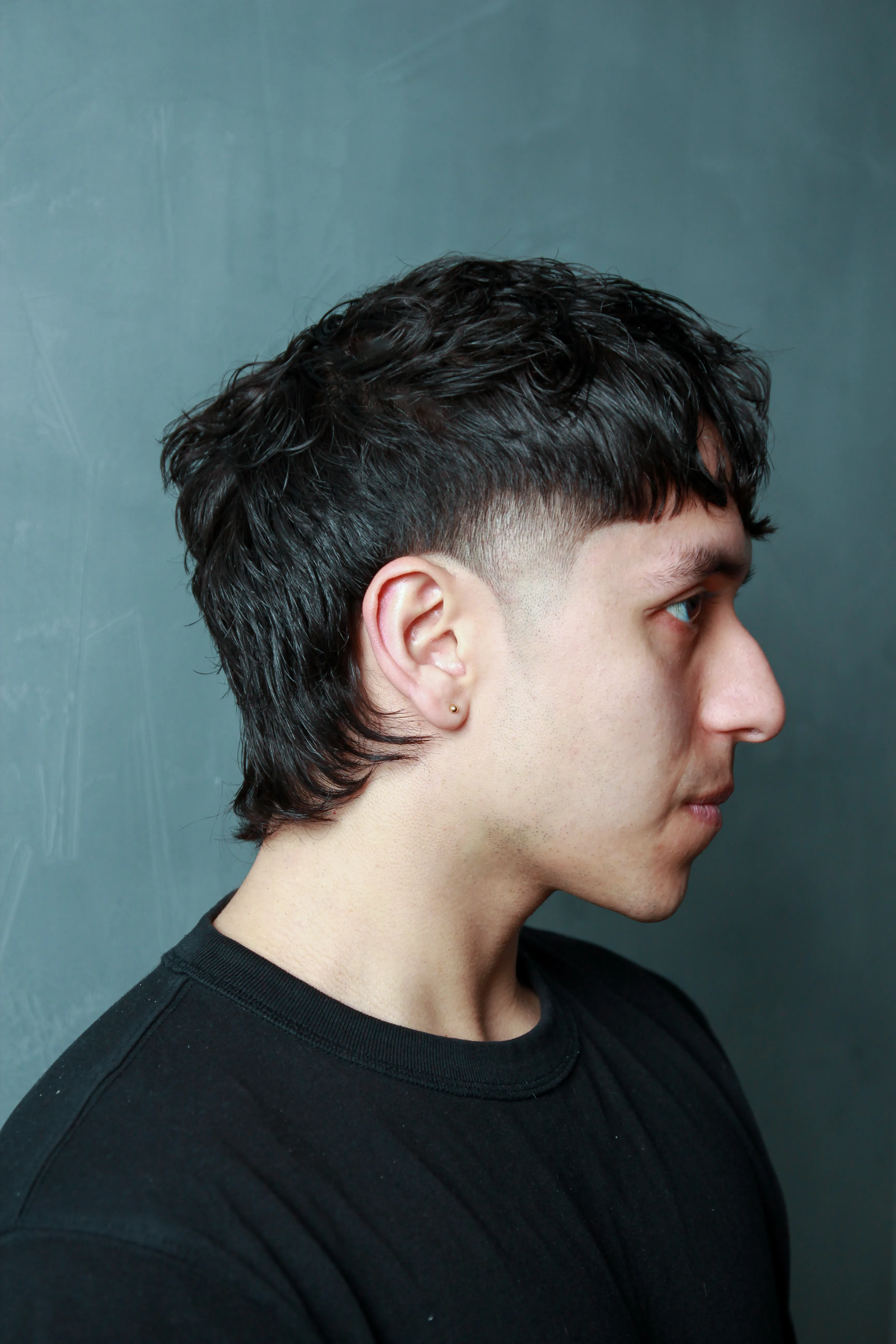 Texture Crop Mullet Taper